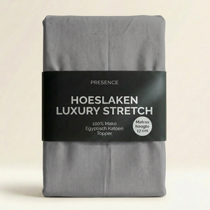 Topper Hoeslaken - Mako Jersey Katoen - Taupe