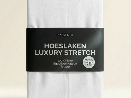 Topper Hoeslaken - Mako Jersey Katoen - Wit