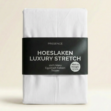 Topper Hoeslaken - Mako Jersey Katoen - Wit