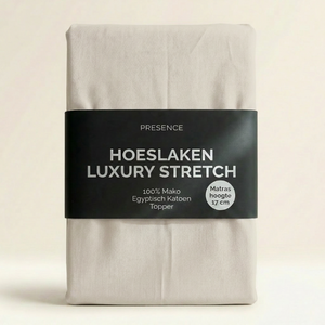 Topper Hoeslaken - Mako Jersey Katoen - Crème