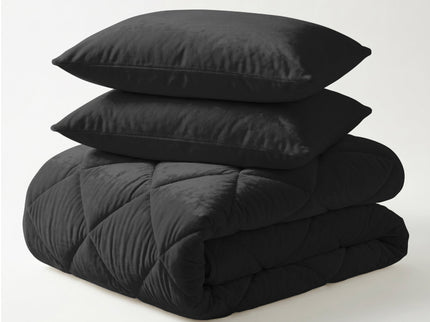 Easy Dekbed Zonder Overtrek - Velvet - Antraciet