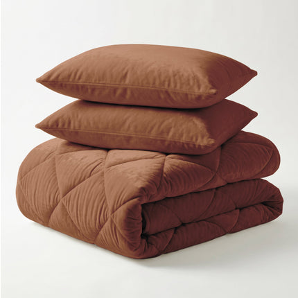 Easy Dekbed Zonder Overtrek - Velvet - Mocha Mousse