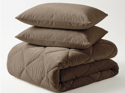 Easy Dekbed Zonder Overtrek - Velvet - Taupe