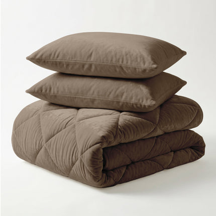 Easy Dekbed Zonder Overtrek - Velvet - Taupe