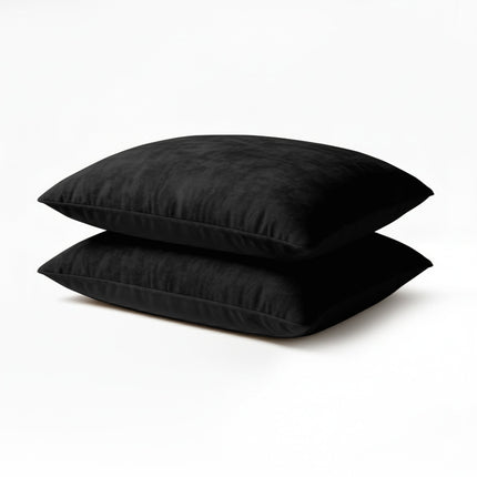 2-PACK Velvet Kussensloop - Zwart