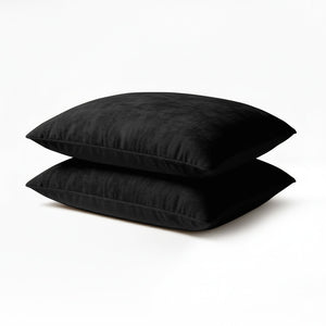 2-PACK Velvet Kussensloop - Zwart
