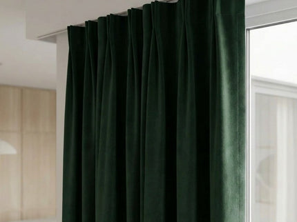 Velvet Gordijnen Verduisterend - Haken - Groen