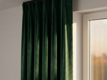 Velvet Gordijnen Verduisterend - Haken - Groen