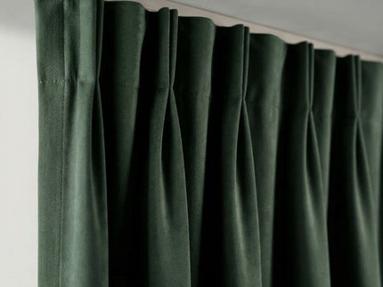 Velvet Gordijnen Verduisterend - Haken - Groen