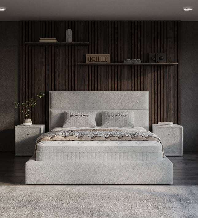 Boxspring met Opbergruimte Vento - Beige