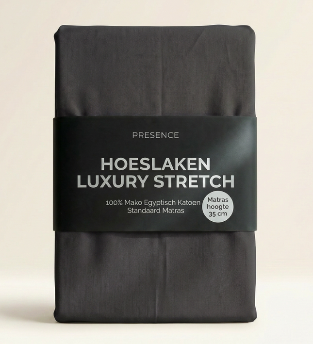 Hoeslaken - Mako Jersey Katoen - Antraciet