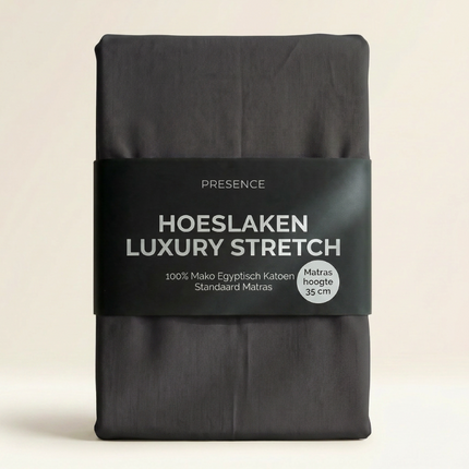 Hoeslaken - Mako Jersey Katoen - Antraciet