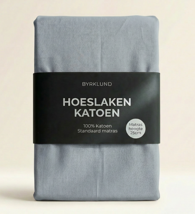 Hoeslaken Katoen - Blauw