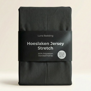 Hoeslaken - Jersey Stretch - Zwart