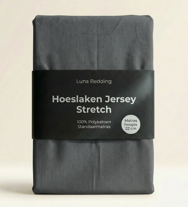 Hoeslaken - Jersey Stretch - Antraciet