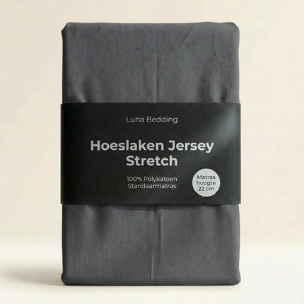 Hoeslaken - Jersey Stretch - Antraciet
