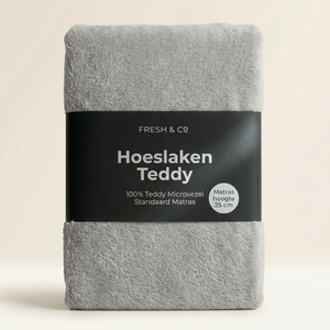 Hoeslaken Teddy - Lichtgrijs