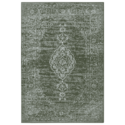 Vintage Vloerkleed Medaillon - Groen