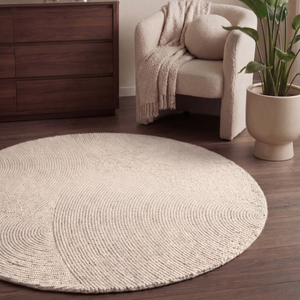 Vloerkleed Calmio Rond - Creme