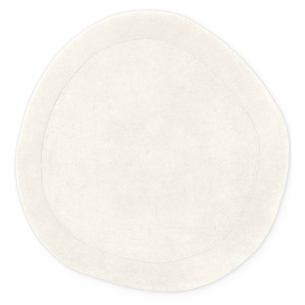 Vloerkleed Kivi Organisch Rond - Natuurcreme