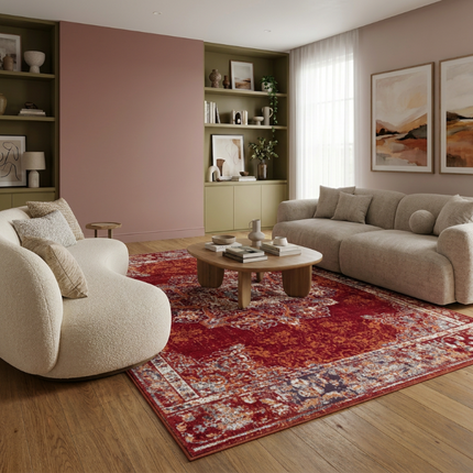 Vloerkleed Maderno - Rood