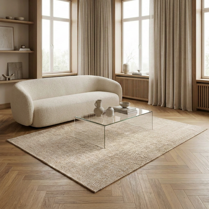 Handgeweven Jute Vloerkleed Rosalie - Wit