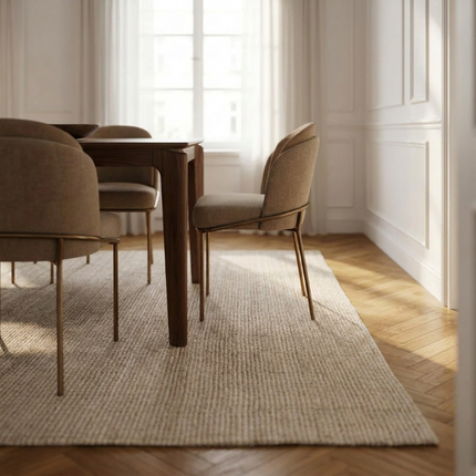 Handgeweven Jute Vloerkleed Rosalie - Wit