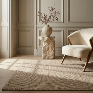 Handgeweven Jute Vloerkleed Rosalie - Wit