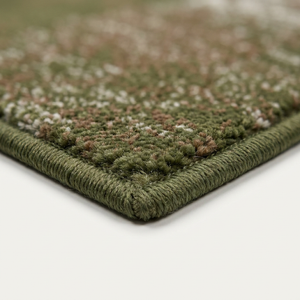Vloerkleed Bloques - Groen/Crème