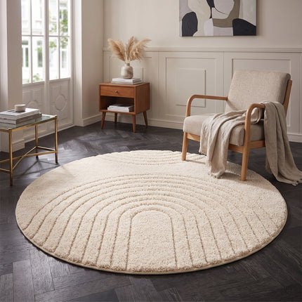 Vloerkleed Norwalk Rond - Crème