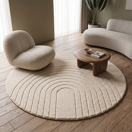 Vloerkleed Norwalk Rond - Crème