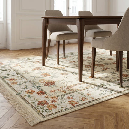 Vloerkleed Oriental Flowers - Crème