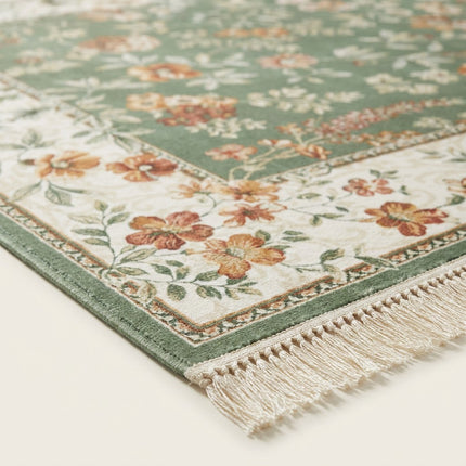 Vloerkleed Oriental Flowers - Groen