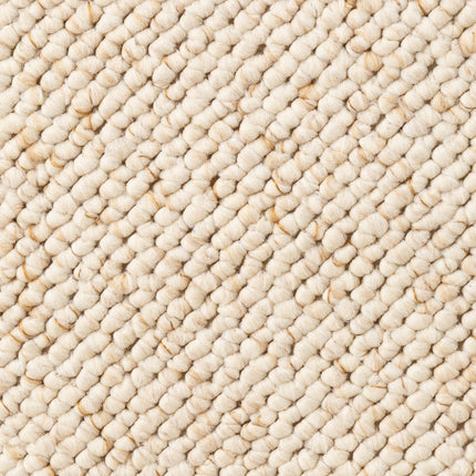 Vloerkleed Rond Wool - Creme - Stof