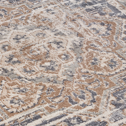 Vloerkleed Vintage Sand - Beige/Blauw