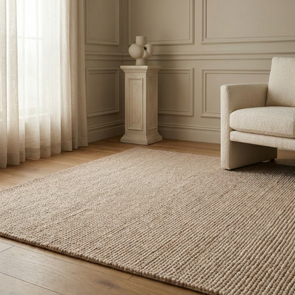 Vloerkleed Wool - Beige