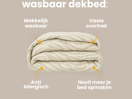 Easy Dekbed Zonder Overtrek - Wood Grain