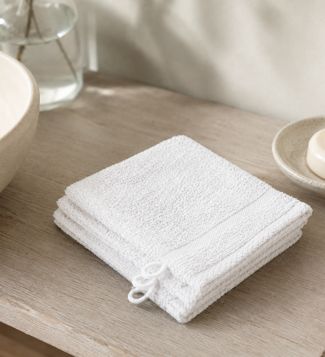 3-PACK Washandjes - Wit