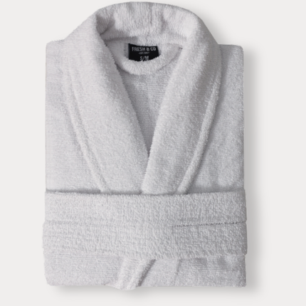 Luxe Badjas Bouclé - Wit