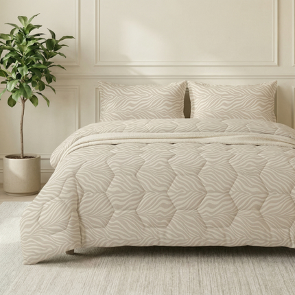 Easy Dekbed Zonder Overtrek - Wood Grain