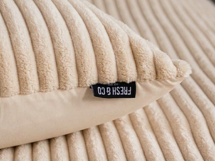 Dekbedovertrek Teddy Rib - Creme/Off White