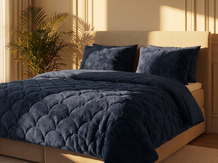 Easy Dekbed Teddy - Navy