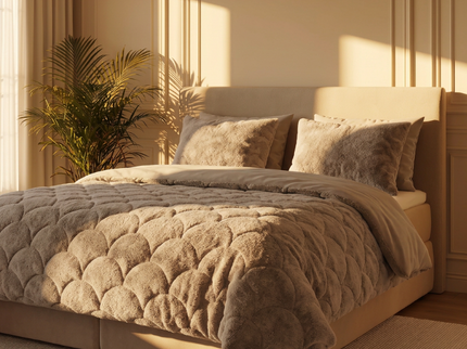 Easy Dekbed Teddy - Beige
