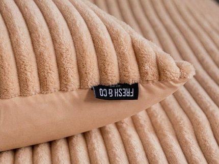 Dekbedovertrek Teddy Rib - Zacht Roze