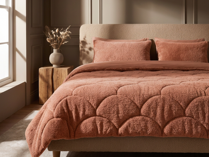 Easy Dekbed Teddy - Roze