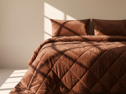 Easy Dekbed Zonder Overtrek - Velvet - Mocha Mousse