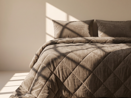 Easy Dekbed Zonder Overtrek - Velvet - Taupe