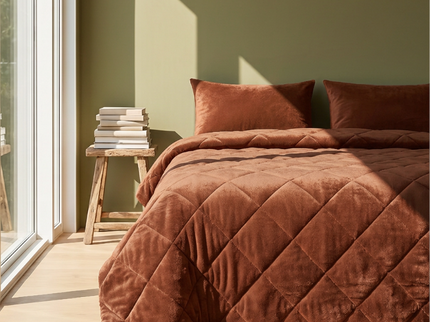 Easy Dekbed Zonder Overtrek - Velvet - Mocha Mousse