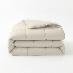 Lazy Dekbed Zonder Overtrek - Percale Katoen - Beige