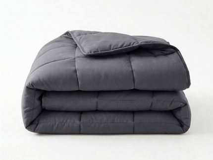 Lazy Dekbed Zonder Overtrek - Percale Katoen - Antraciet